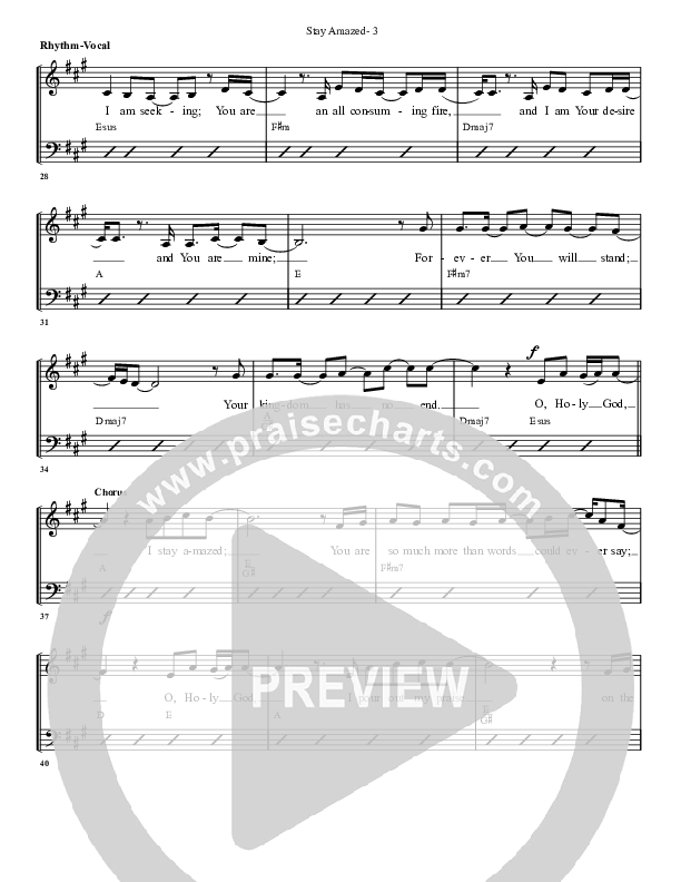 Stay Amazed Rhythm/Vocal (G3 Worship)