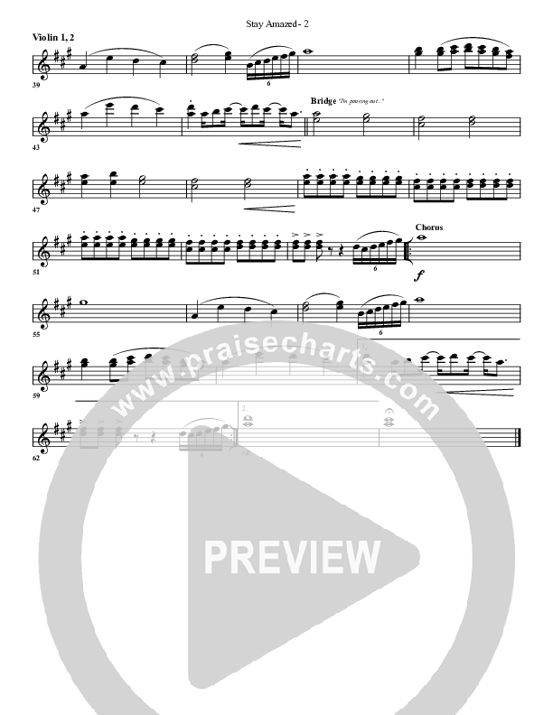 Stay Amazed Violin 1/2 (G3 Worship)