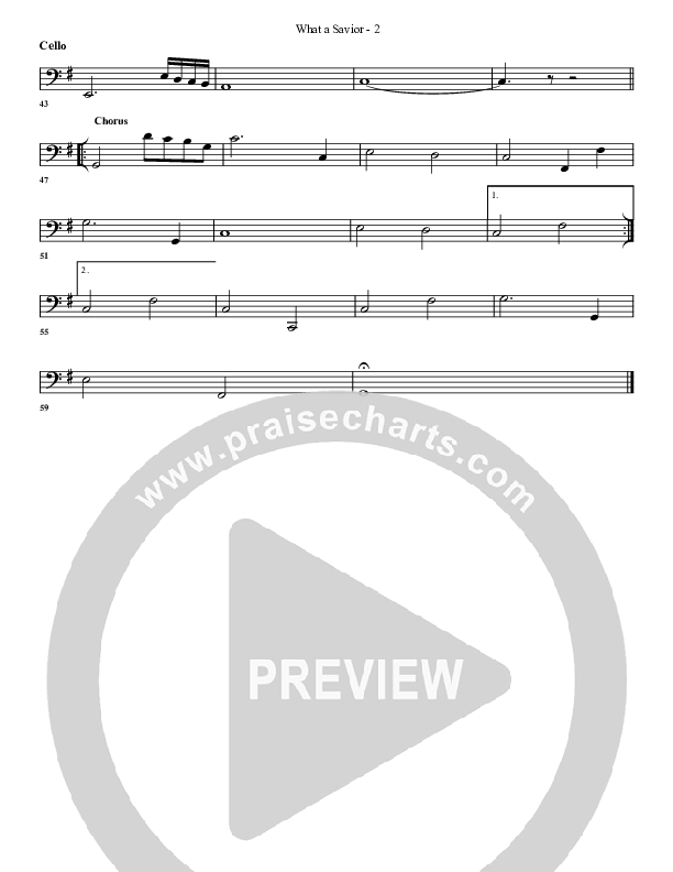 What A Savior Cello (G3 Worship)