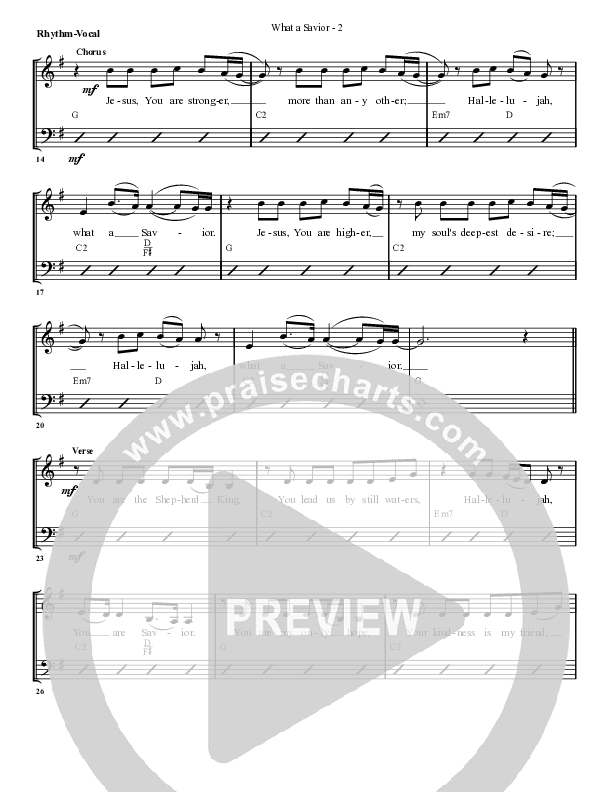 What A Savior Rhythm/Vocal (G3 Worship)