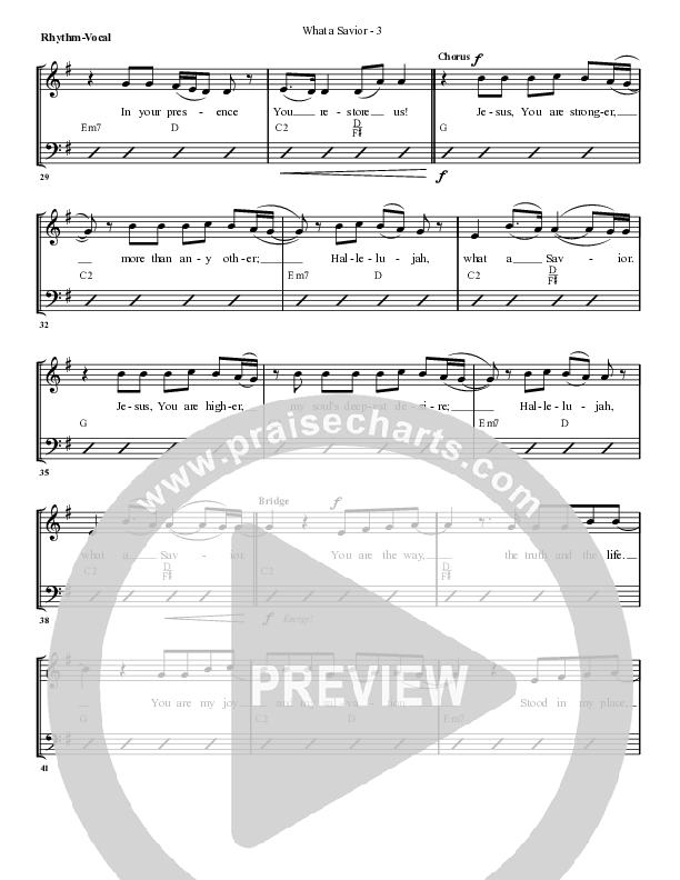 What A Savior Rhythm/Vocal (G3 Worship)