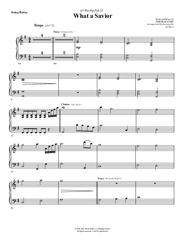 What A Savior Synth Strings (G3 Worship)