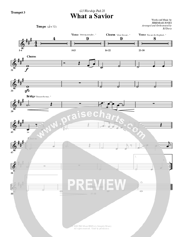 What A Savior Trumpet 3 (G3 Worship)