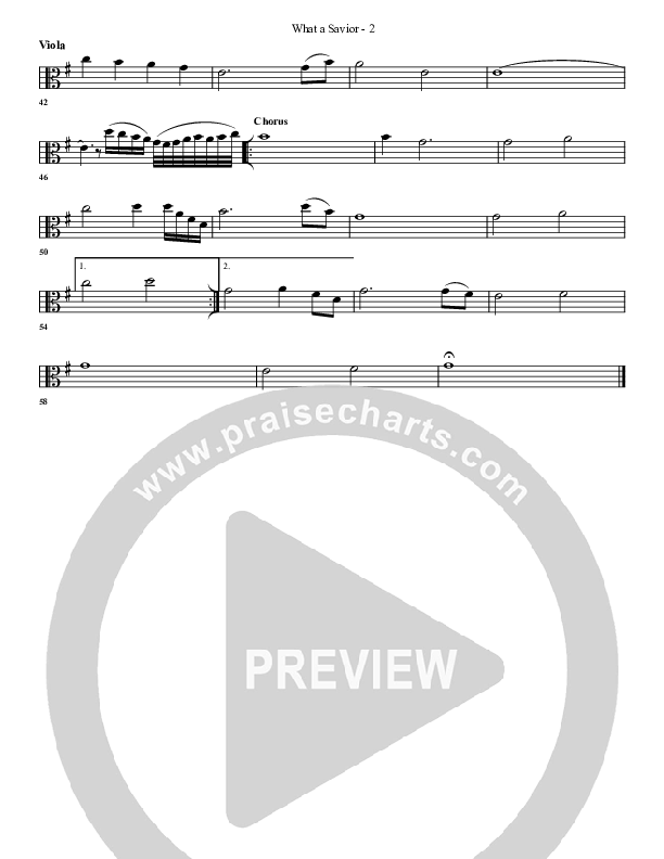 What A Savior Viola (G3 Worship)