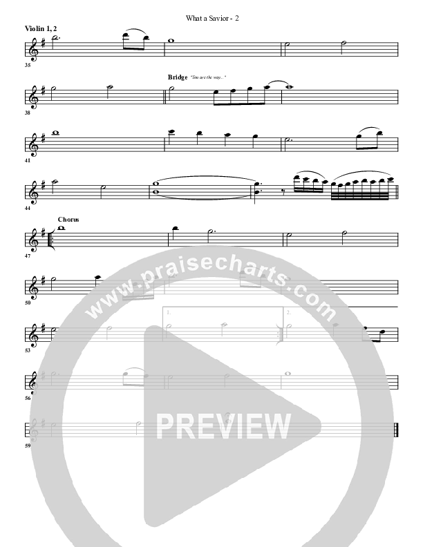 What A Savior Violin 1/2 (G3 Worship)