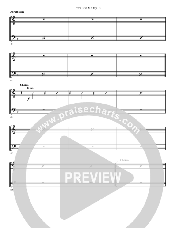 You Give Me Joy Percussion (G3 Worship)