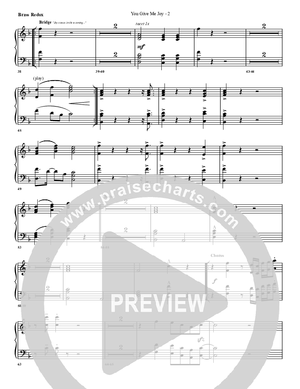 You Give Me Joy Synth Brass (G3 Worship)