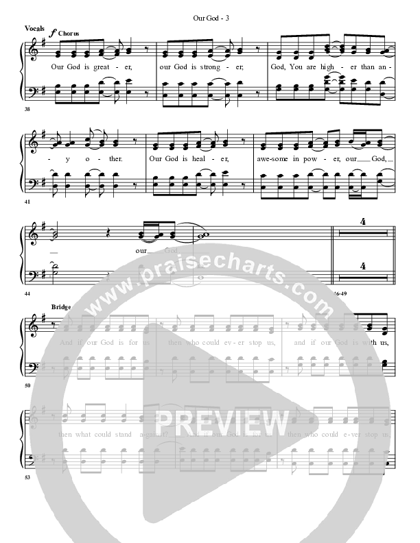 Our God Choir Sheet (G3 Worship)