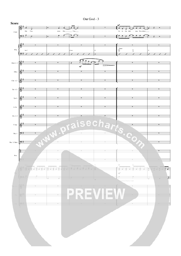 Our God Conductor's Score (G3 Worship)