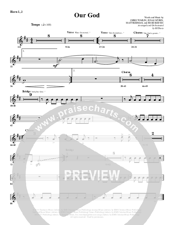 Our God French Horn 1/2 (G3 Worship)