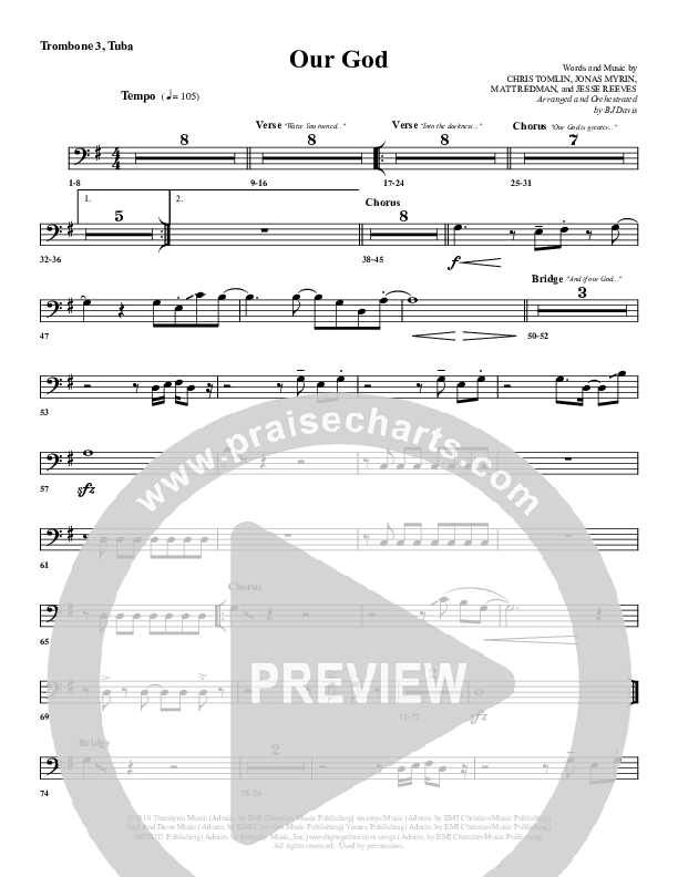 Our God Trombone 3/Tuba (G3 Worship)