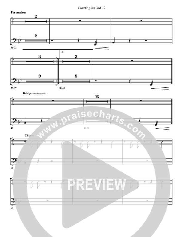 Counting on God Percussion (G3 Worship)