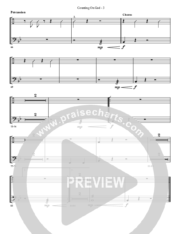 Counting on God Percussion (G3 Worship)