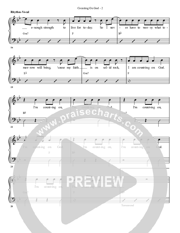 Counting on God Rhythm/Vocal (G3 Worship)
