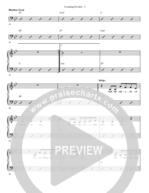 Counting on God Rhythm/Vocal (G3 Worship)