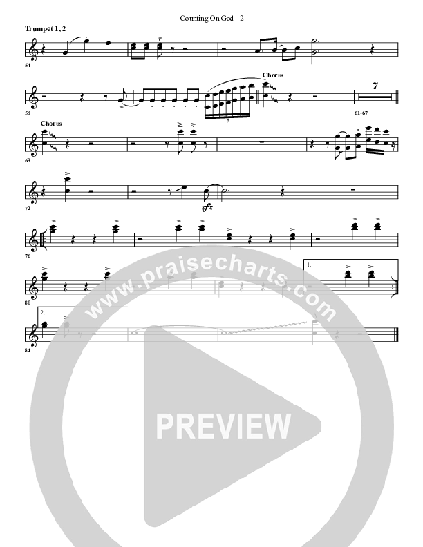 Counting on God Trumpet 1,2 (G3 Worship)