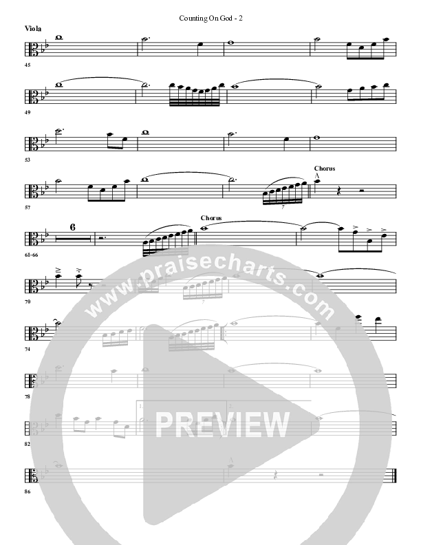 Counting on God Viola (G3 Worship)