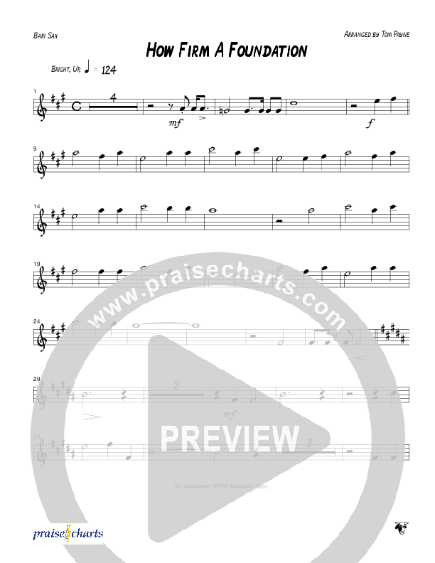How Firm A Foundation Bari Sax (Tom Payne)