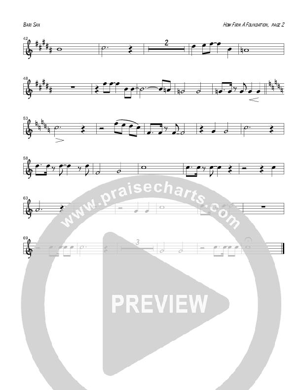 How Firm A Foundation Bari Sax (Tom Payne)