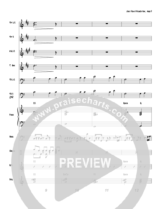 How Firm A Foundation Conductor's Score (Tom Payne)