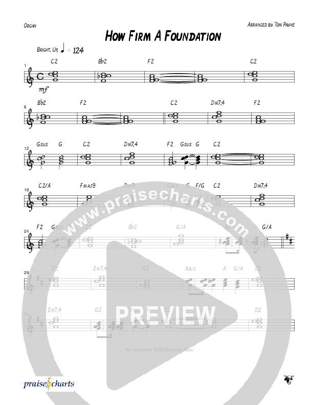 How Firm A Foundation Organ (Tom Payne)