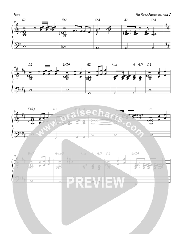 How Firm A Foundation Piano Sheet (Tom Payne)