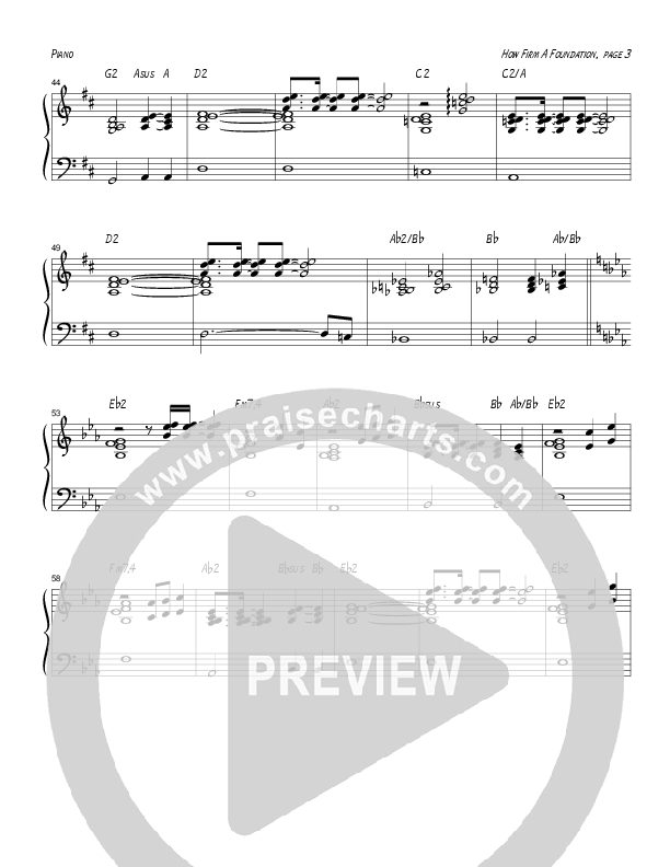 How Firm A Foundation Piano Sheet (Tom Payne)