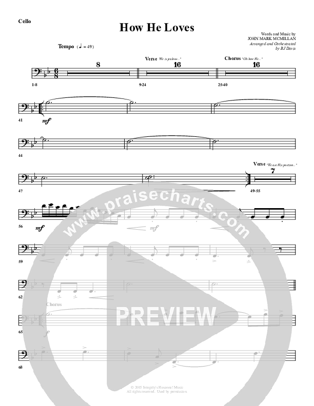 How He Loves Cello (G3 Worship)