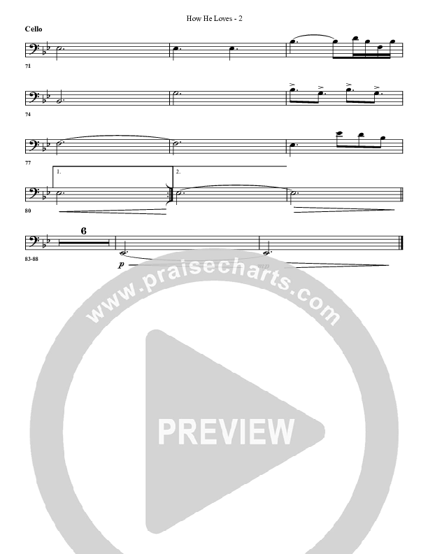 How He Loves Cello (G3 Worship)