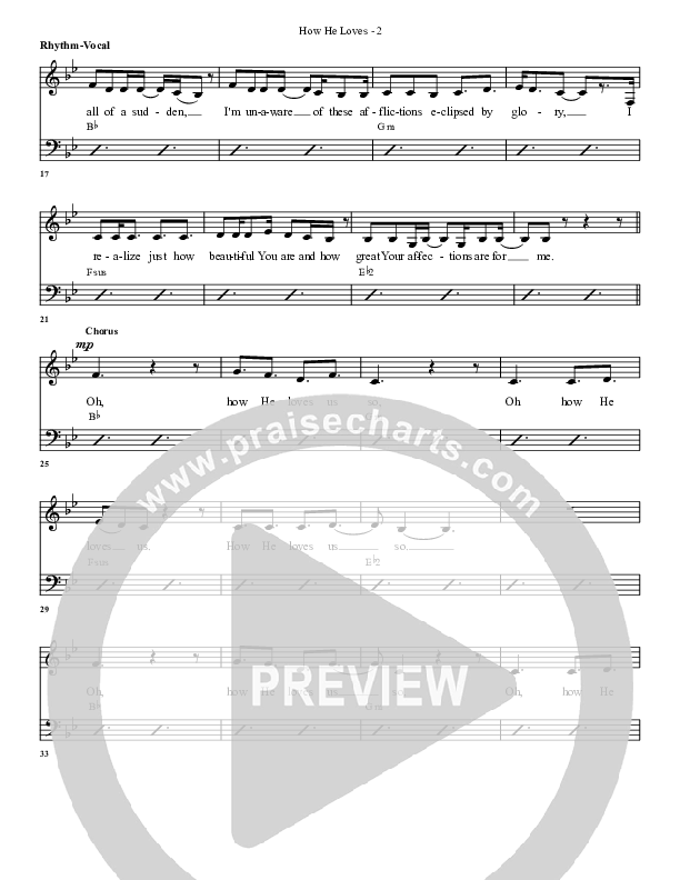 How He Loves Rhythm/Vocal (G3 Worship)