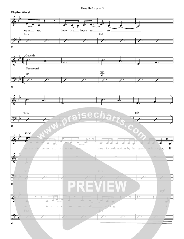 How He Loves Rhythm/Vocal (G3 Worship)