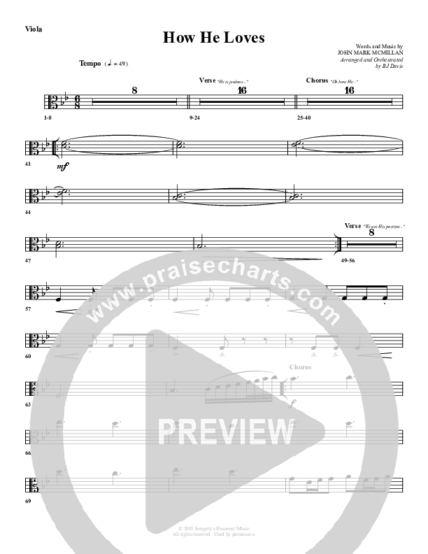 How He Loves Viola (G3 Worship)