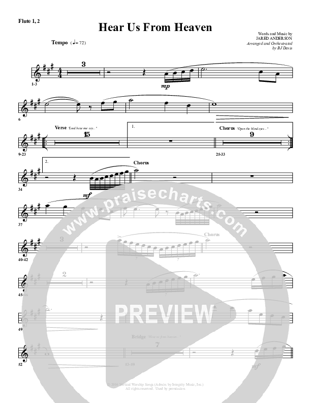 Hear Us From Heaven Flute 1/2 (G3 Worship)