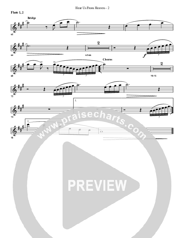 Hear Us From Heaven Flute 1/2 (G3 Worship)