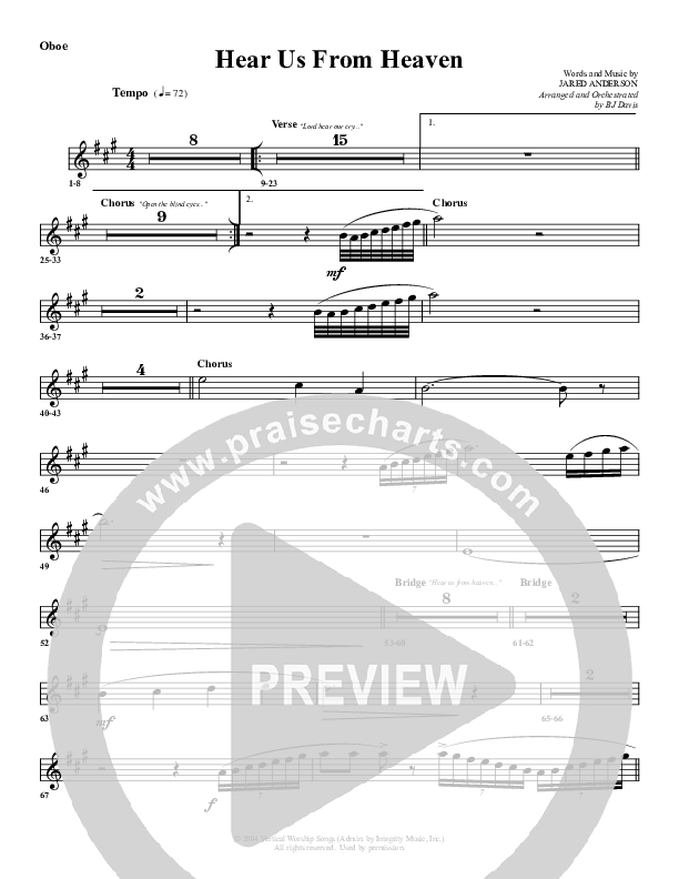 Hear Us From Heaven Oboe (G3 Worship)