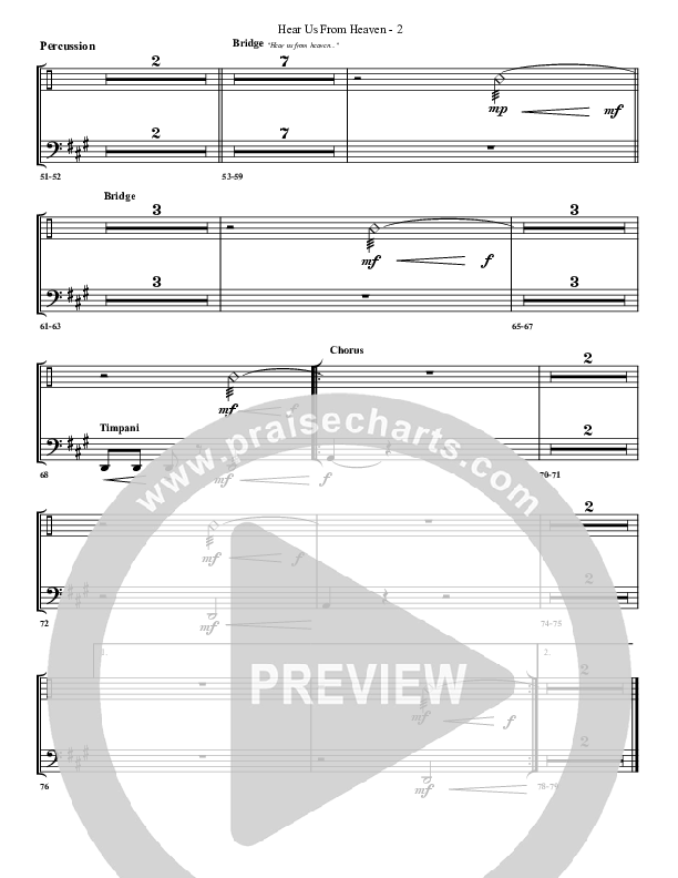 Hear Us From Heaven Percussion (G3 Worship)