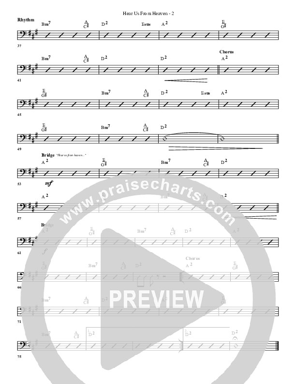 Hear Us From Heaven Rhythm Chart (G3 Worship)
