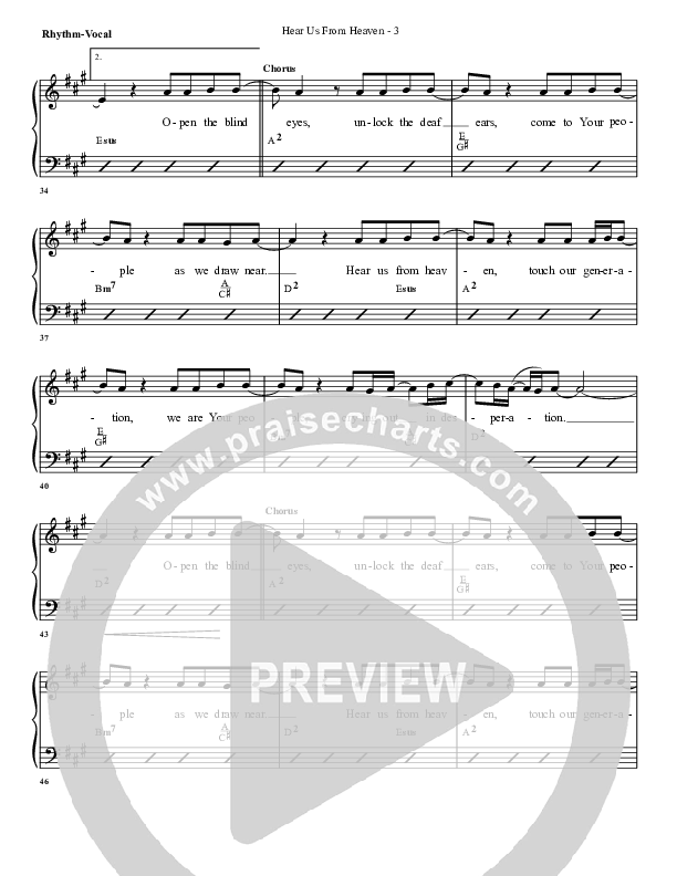 Hear Us From Heaven Rhythm/Vocal (G3 Worship)
