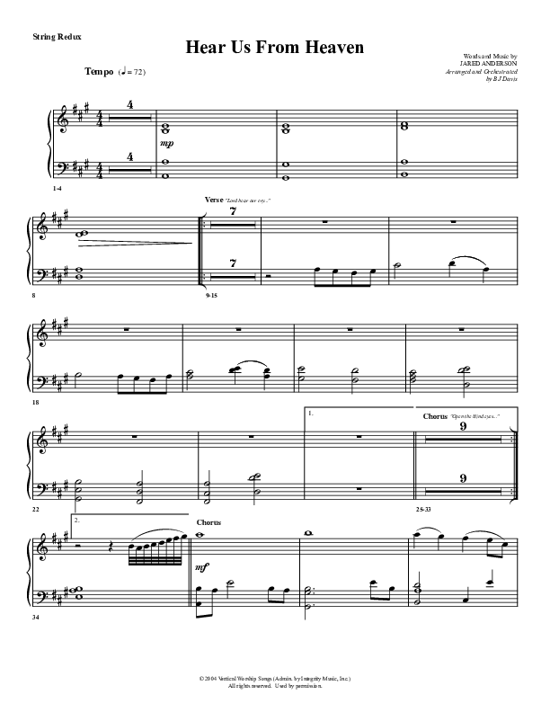 Hear Us From Heaven Synth Strings (G3 Worship)