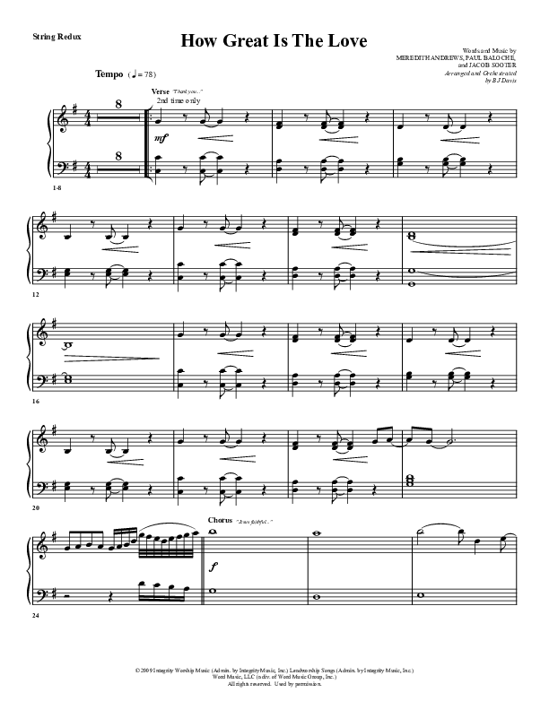 How Great Is The Love Synth Strings (G3 Worship)