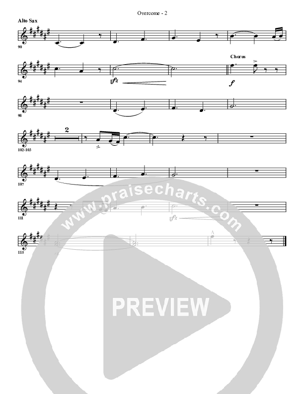 Overcome Alto Sax (G3 Worship)