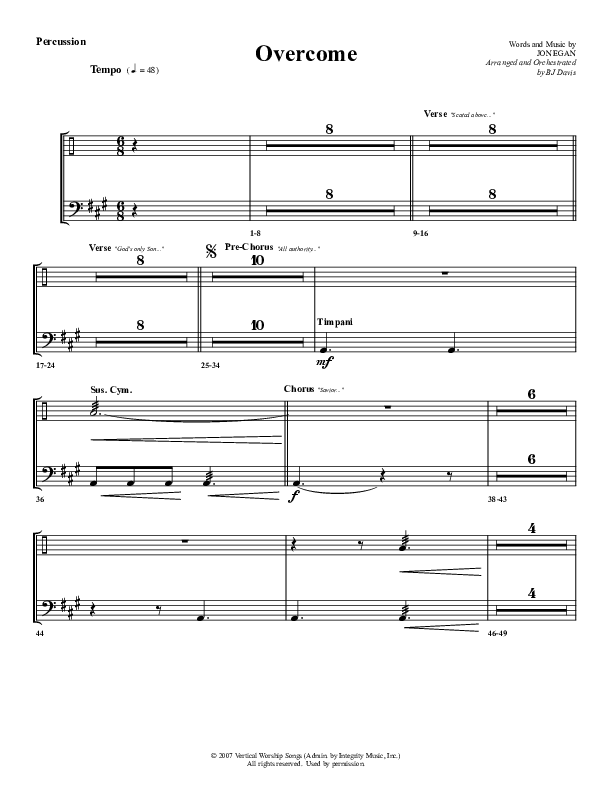 Overcome Percussion (G3 Worship)