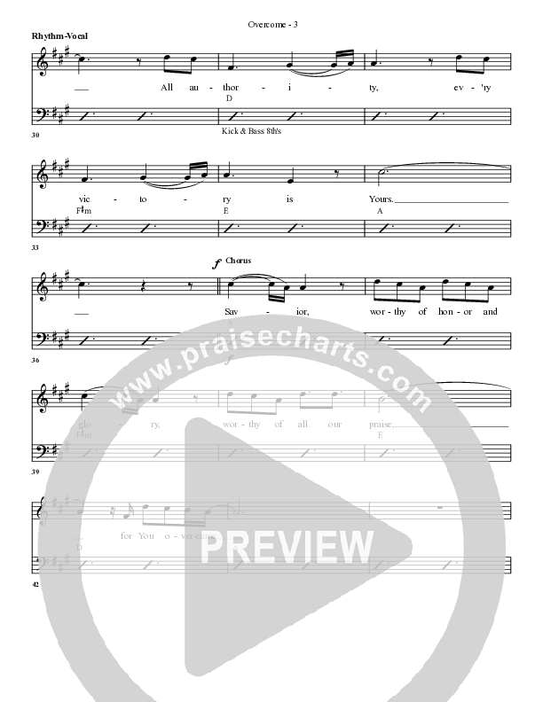 Overcome Rhythm/Vocal (G3 Worship)