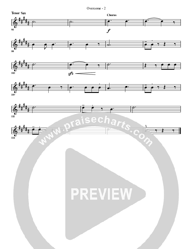 Overcome Tenor Sax 2 (G3 Worship)