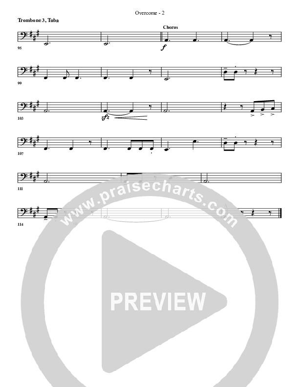 Overcome Trombone 3/Tuba (G3 Worship)