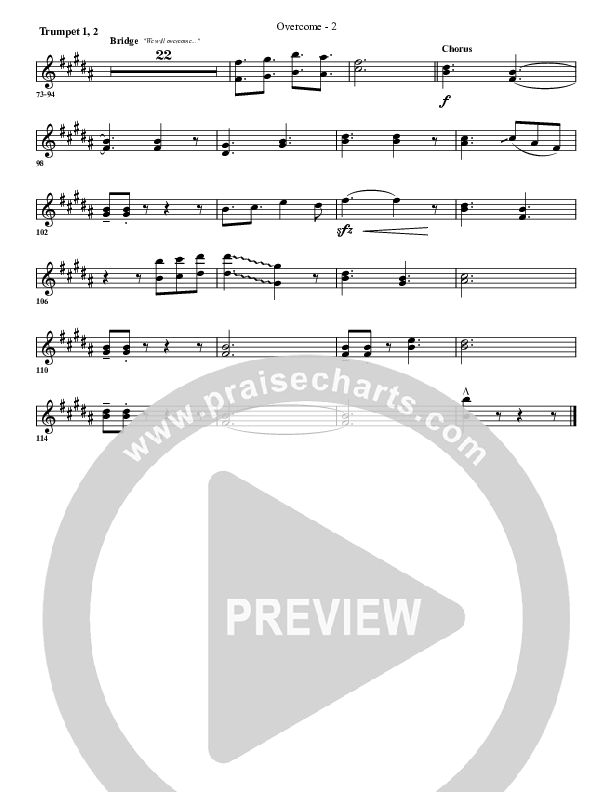 Overcome Trumpet 1,2 (G3 Worship)