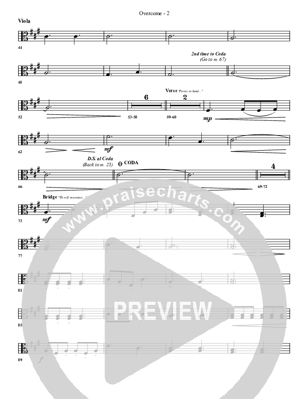 Overcome Viola (G3 Worship)