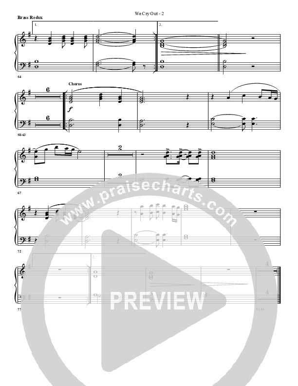 We Cry Out Alto Sax (G3 Worship)