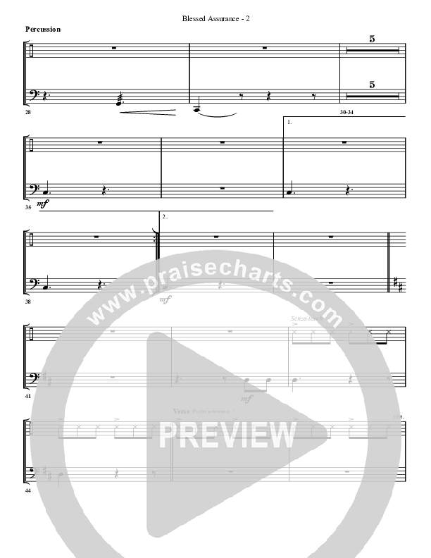 Blessed Assurance Percussion (G3 Worship)