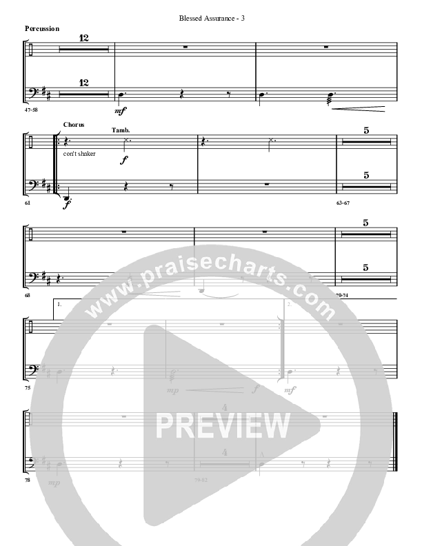 Blessed Assurance Percussion (G3 Worship)